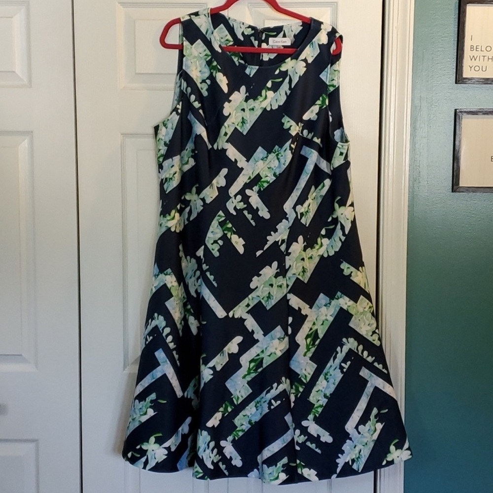 Calvin Klein fit and flare dress
